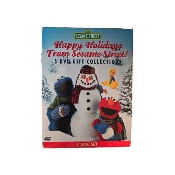 Happy Holidays from Sesame Street  3 Box Set DVD, Christmas Kids Movie, DVDs - Picture 1 of 8